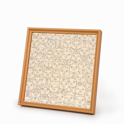 Faultier - Ausmalpuzzle aus Holz