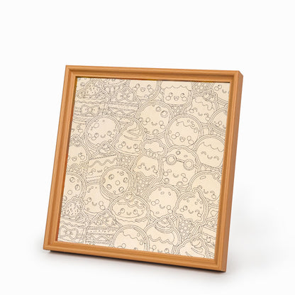 Süße Leckereien – Ausmalpuzzle aus Holz