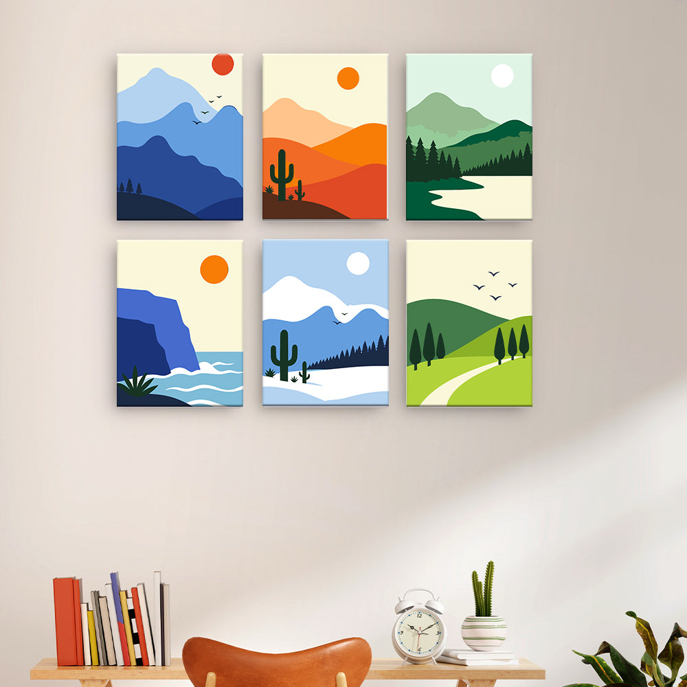 Minimalistische Landschaften