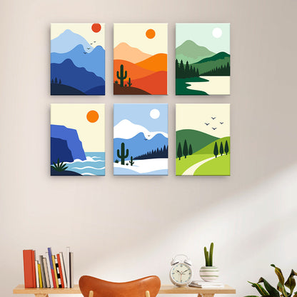 Minimalistische Landschaften