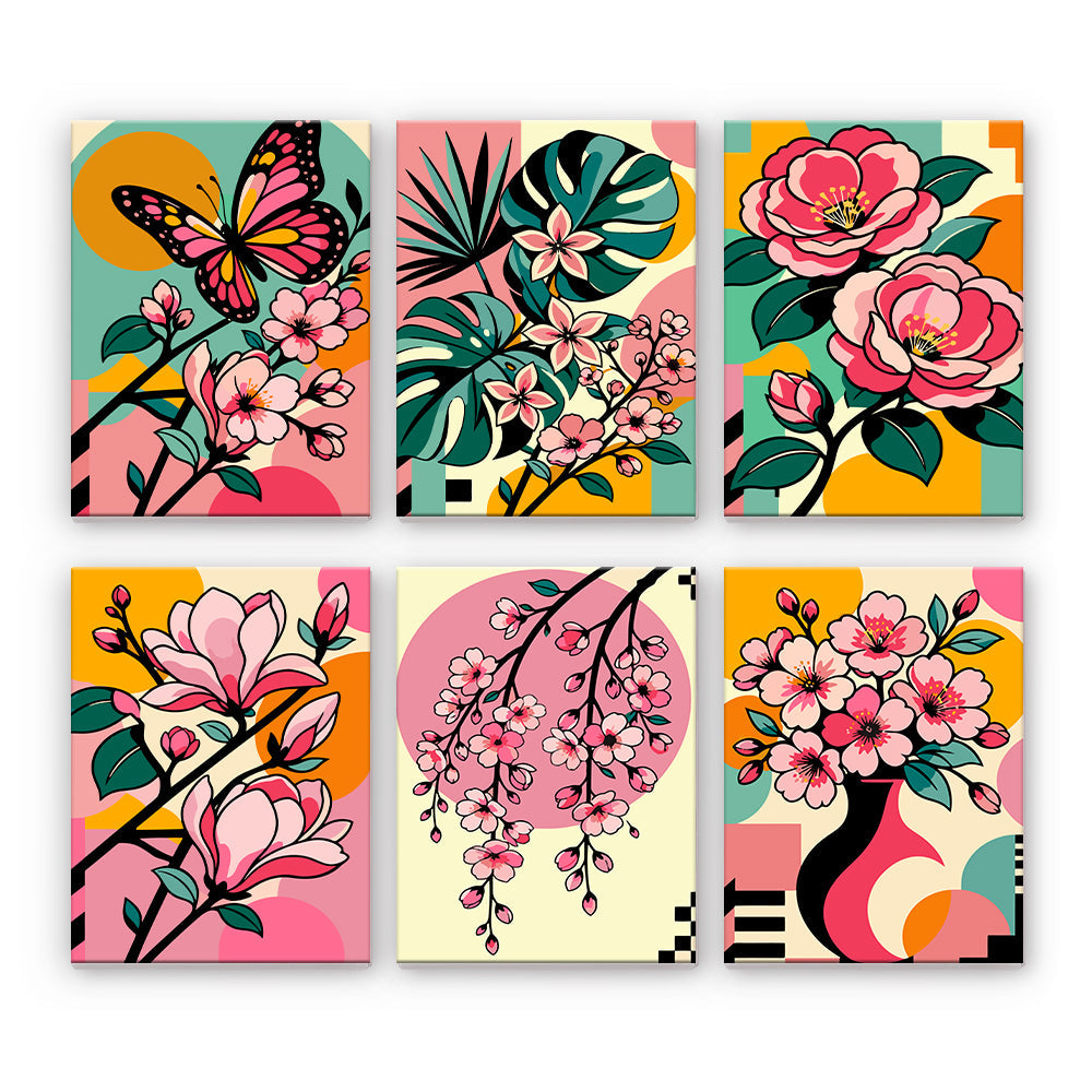 Pop-Art-Blumen