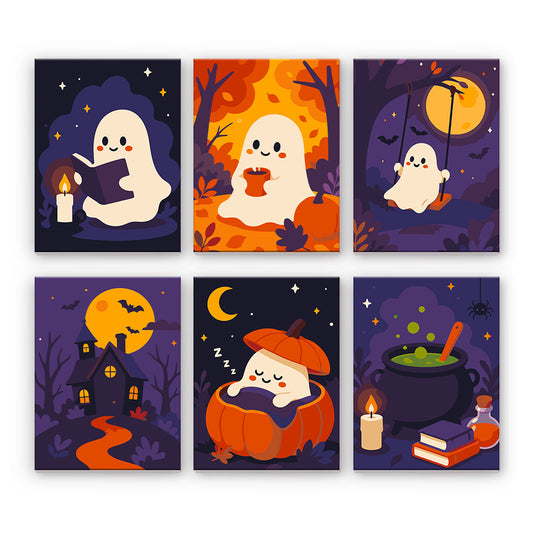 Gemütliche Halloween-Geister