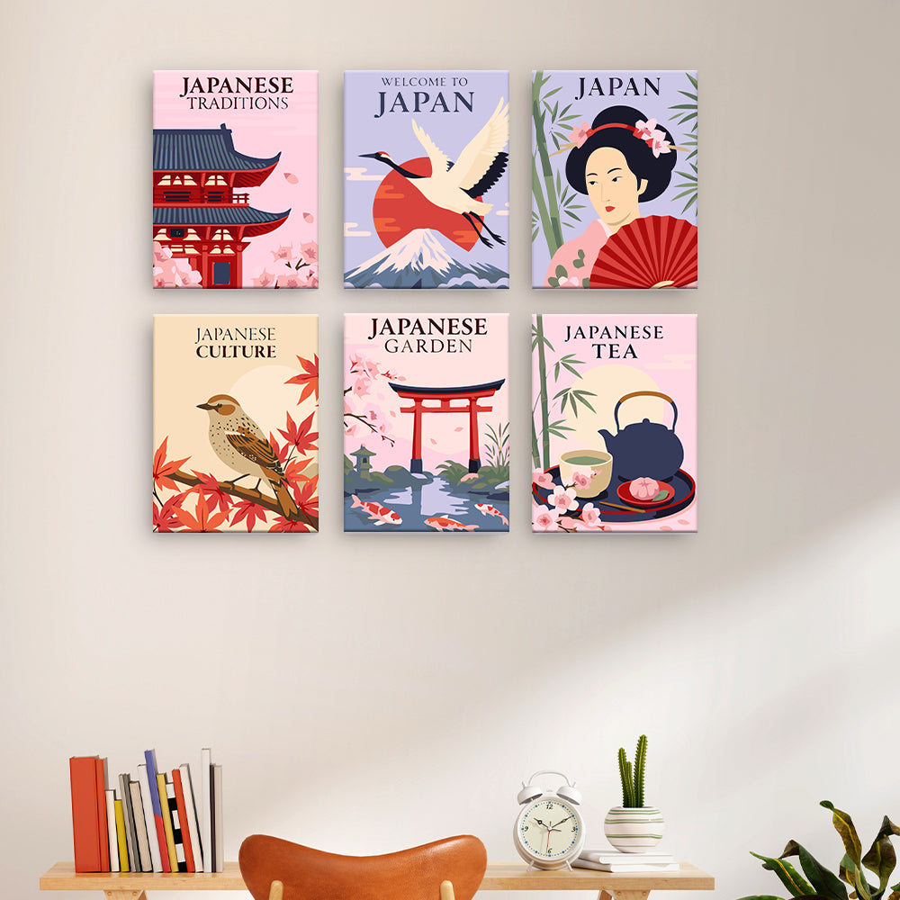 Japanische Kulturplakate