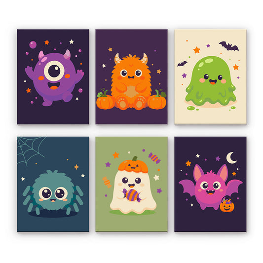 Süße Halloween-Monster