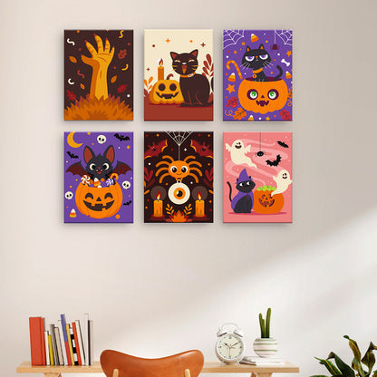 Süße Halloween-Katzen