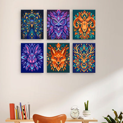 Bunte Tiermandalas