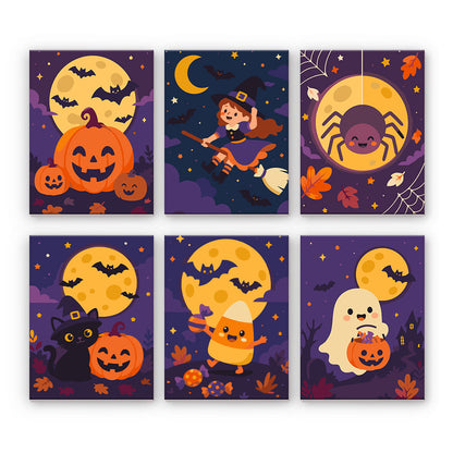 Mondschein-Halloween-Figuren