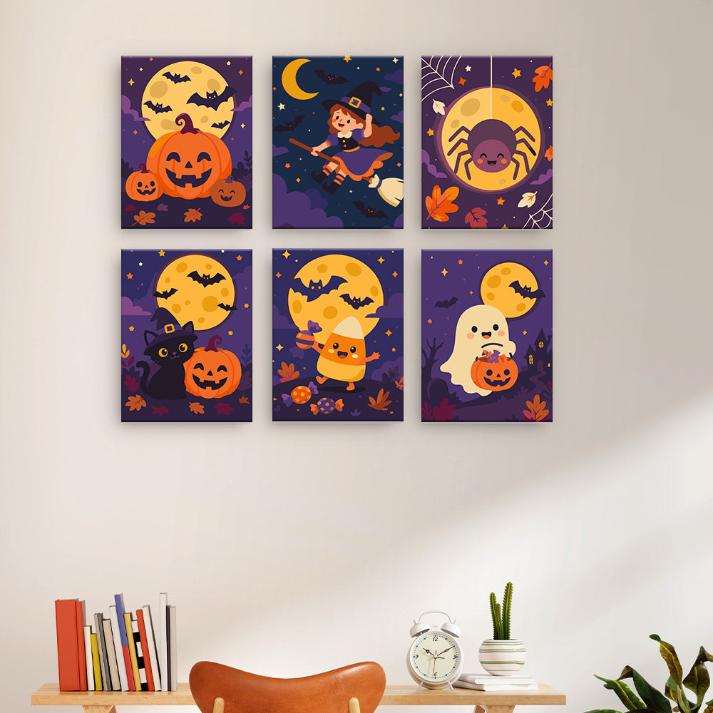 Mondschein-Halloween-Figuren