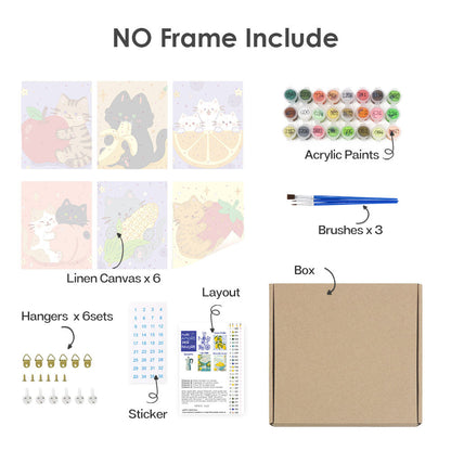 Kätzchen und Früchte