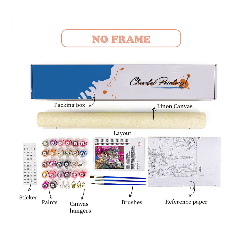 Herbstliche Kanalhäuser – Malen nach Zahlen